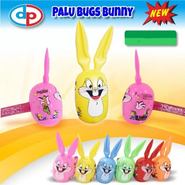

12 Biji Mainan Tiup Palu Kepala Kelinci Bugs Bunny 45cm
