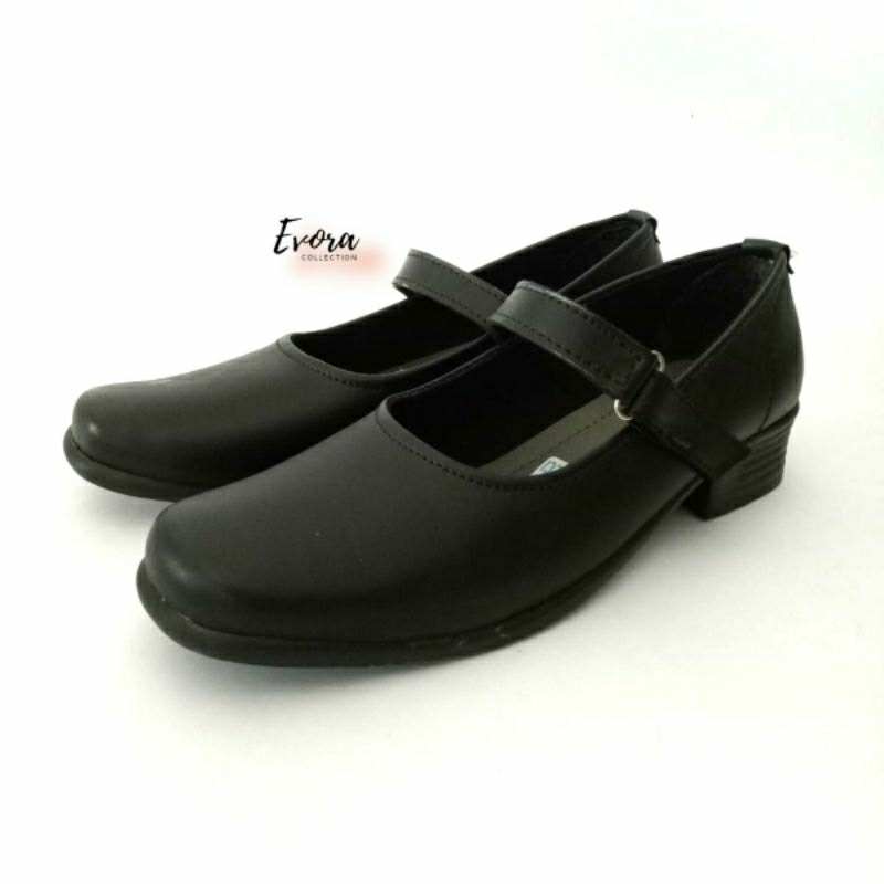 Sepatu wanita pantofel hitam paskibraka 3 cm Sepatu pantofel hitam cewek sepatu sekolah sepatu paskibra