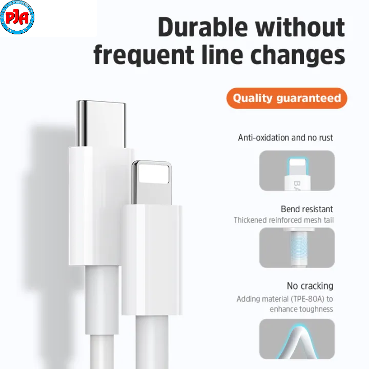 Kabel Data Usb Iphone Type C To Lightning Original Fast Charger