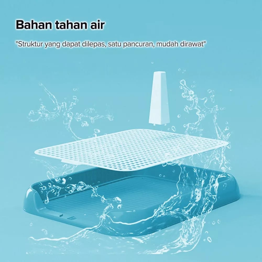 Pet Toilet Anjing / Pee Poop Training Pad Tray Toilet untuk Anjing Ukuran S/M