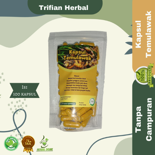 Kapsul Temulawak  (isi 100) Trifian Herbal