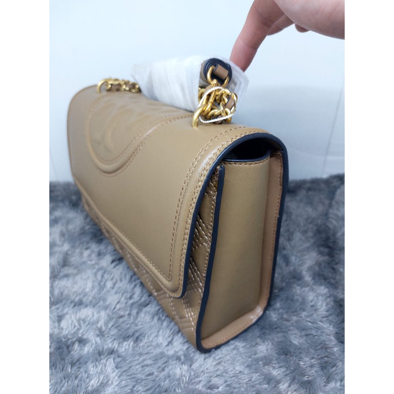 Tory Burch New Fleming Convertible Shoulder Bag - Kobicha (76997)