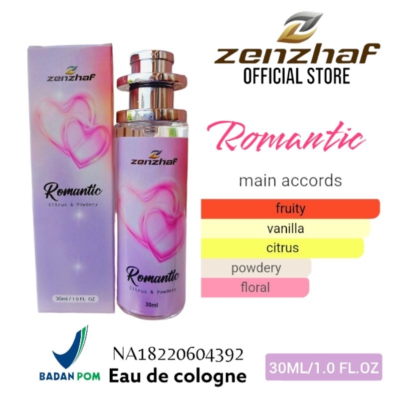 PARFUM BPOM ZENZHAF ROMANTIC 30ML