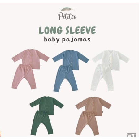 PETITCO Babysuit Stelan Panjang Kancing Depan