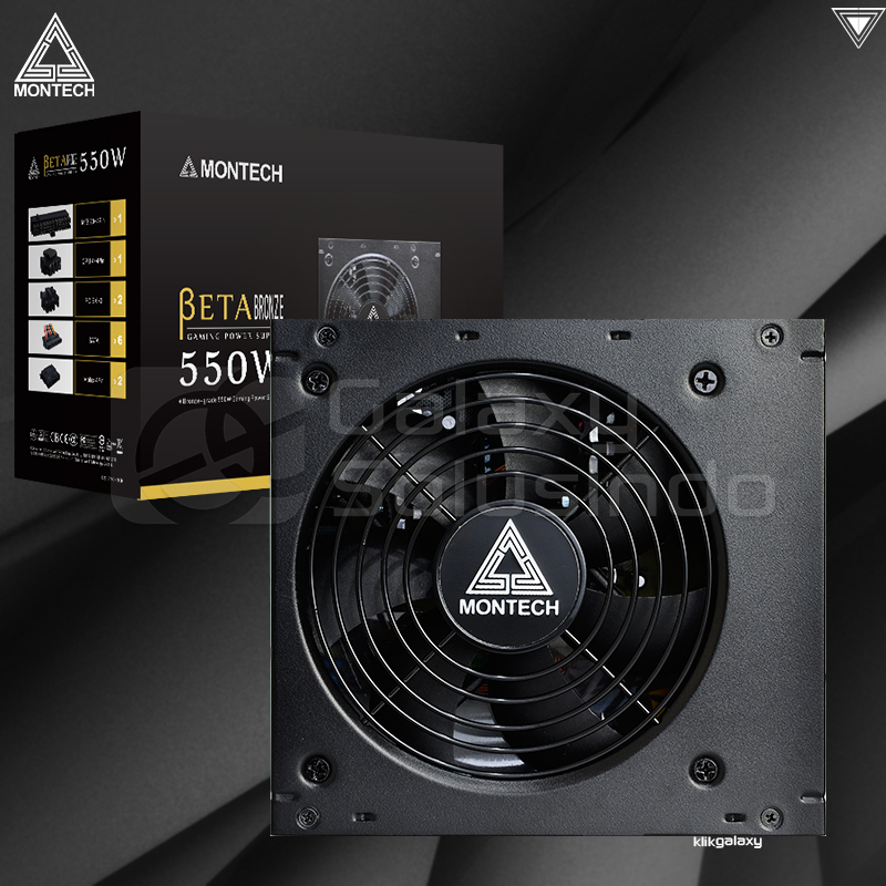 Montech Beta 550 550Watt 80 Plus Bronze Power Supply