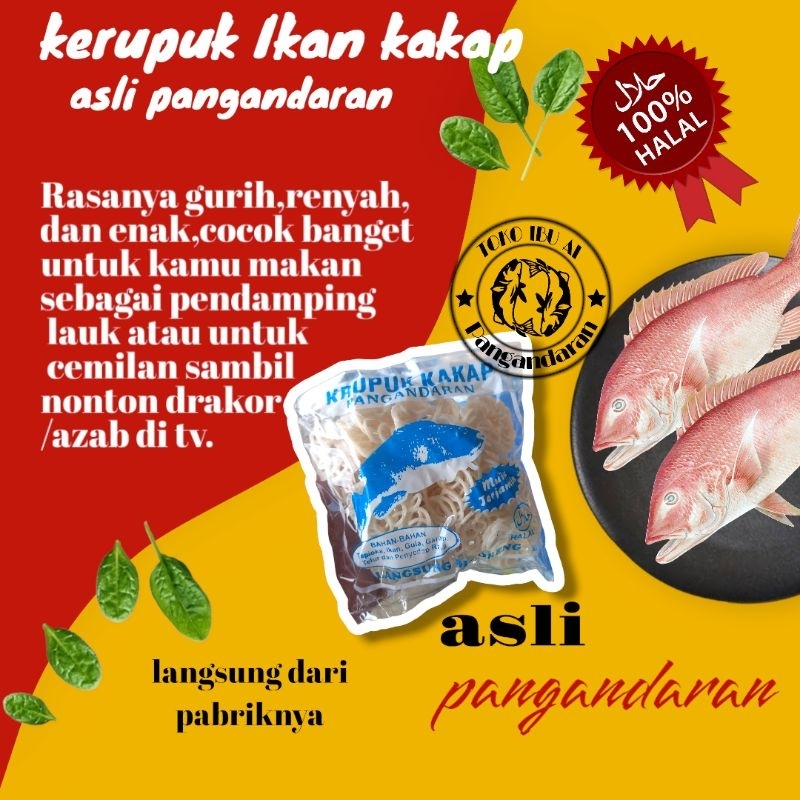 

KERUPUK IKAN KAKAP MENTAH MURAH (PERBUNGKUS) ASLI PANGANDARAN