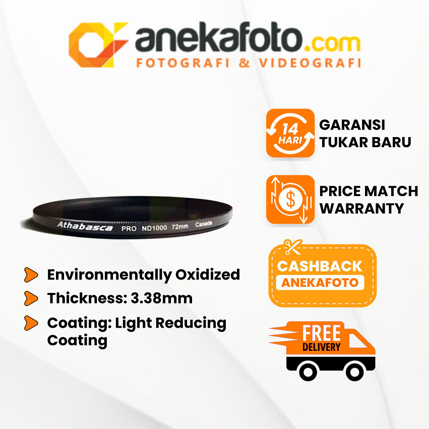 Athabasca Pro ND1000 72mm Filter Lensa