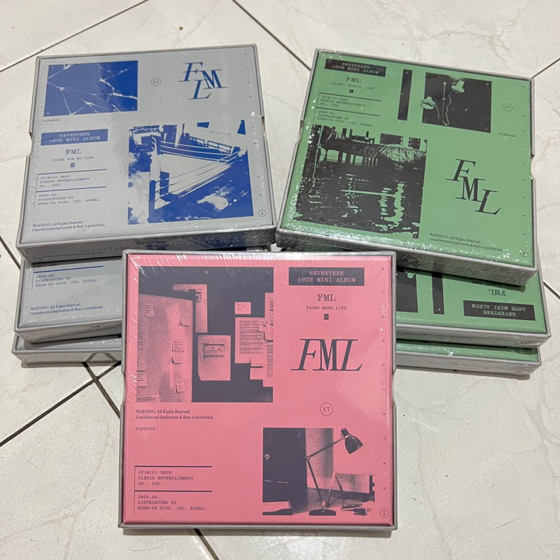 READY STOCK ALBUM SEVENTEEN FML ALBUM REGULER NORMAL VERSION VER A B C FIRST PRESS WEVERSE BEATROAD 