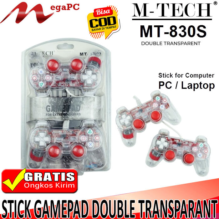 Stick GamePad Double Transparant Usb