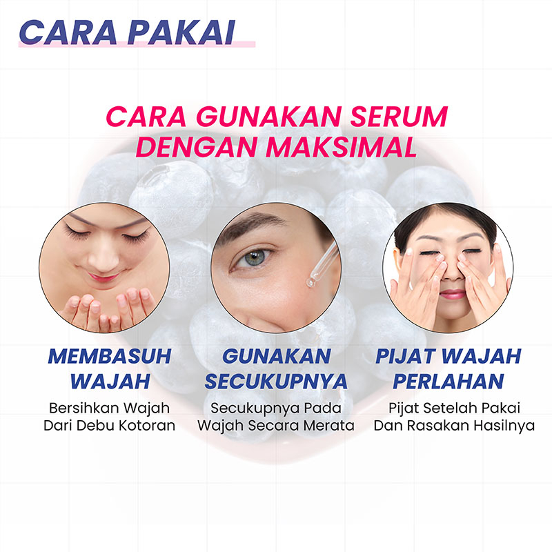 Bioaqua Blueberry Serum Solusi Pencerahan dan Anti Aging untuk Wajah Anda