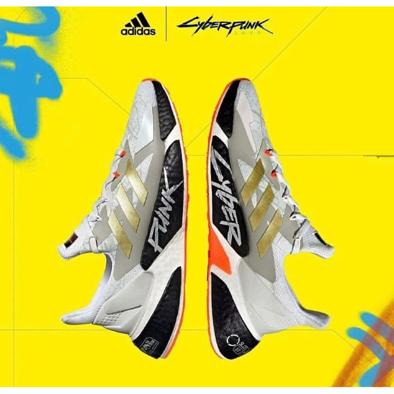 ADIDAS X9000L4 x CYBERPUNK 2077 "CRYSTAL WHITE/GOLD METALLIC" ORIGINAL (BNWB)