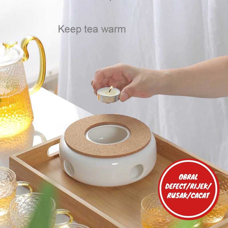 [OBRAL RIJEK] Tatakan Pemanas Teko Teh Kopi Teapot Warmer Ceramic - BR-372