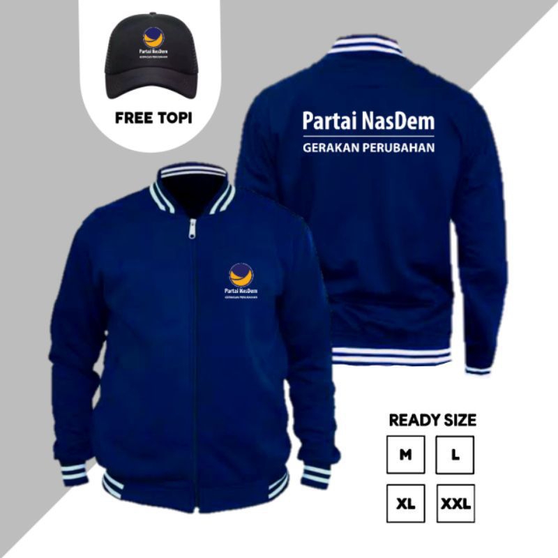 jaket Nasdem jaket varsity partai nasdem terbaru