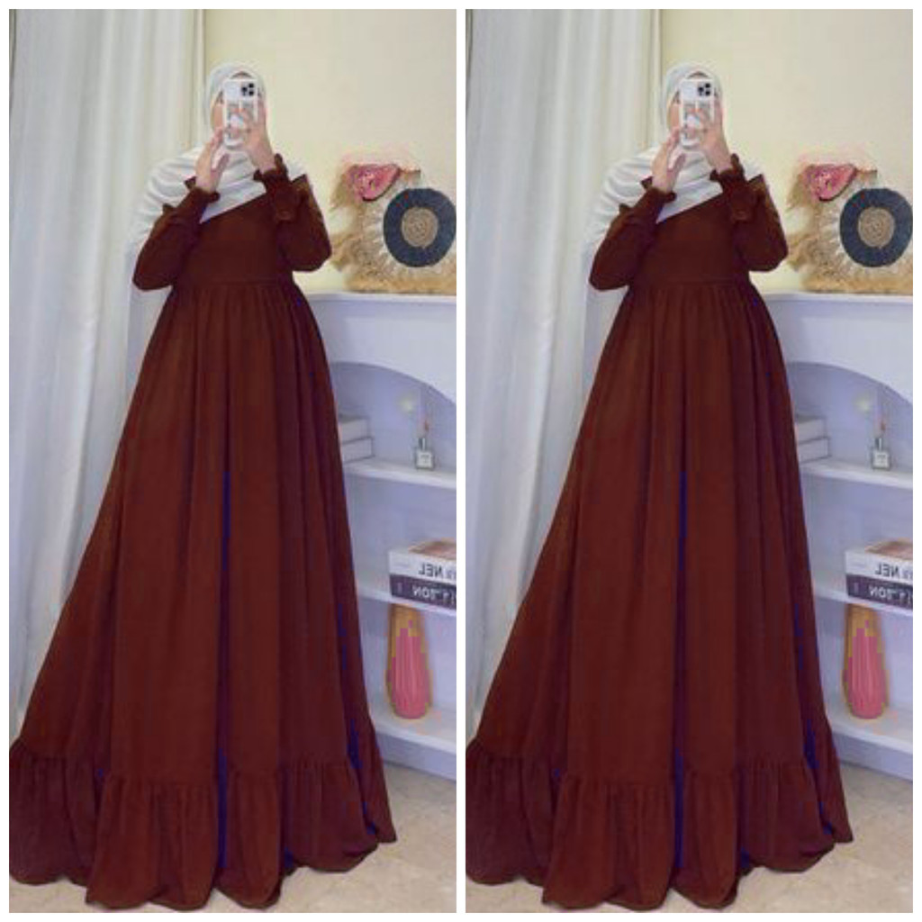 layla gamis ceruty bebydoll rempel