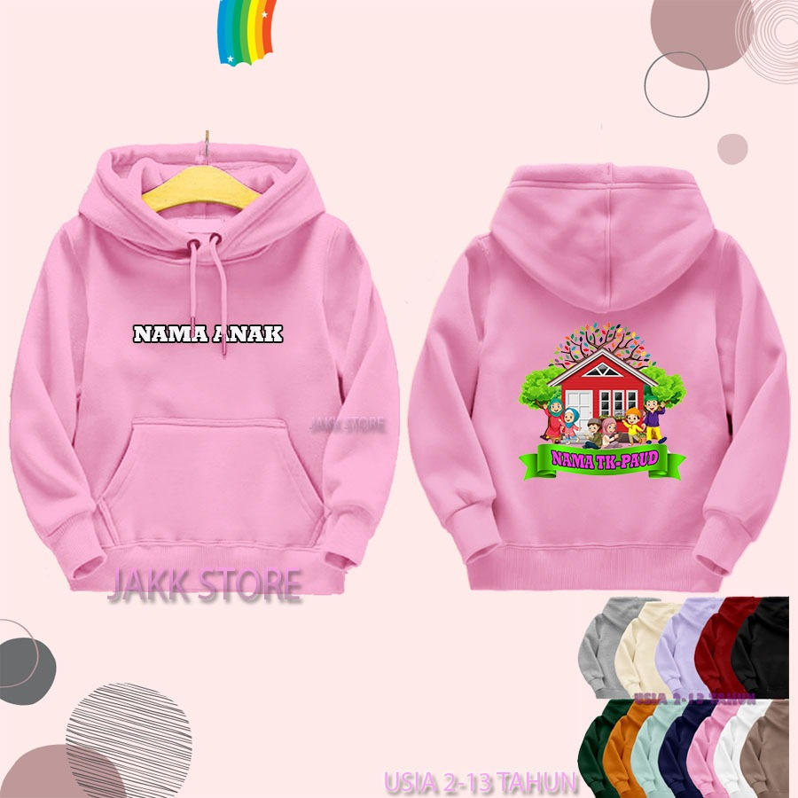 Sweater Hoodie Anak CUSTOM NAMA+GAMBAR Usia 2 3 4 5 6 7 8 9 10 11 12 13 Tahun / Hodie anak Distro Unisex Perempuan Laki Laki