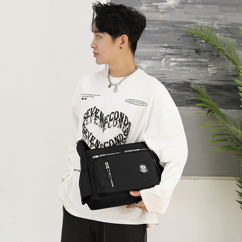 TAS SELEMPANG PRIA IMPORT ANTI AIR PREMIUM SLING BAG COWOK KEREN EVANDER HITAM TA812B5 SHOULDER BAHU SIMPLE DEWASA BATAM BRANDED LAKI DISTRO MURAH REMAJA KOREA KEKINIAN