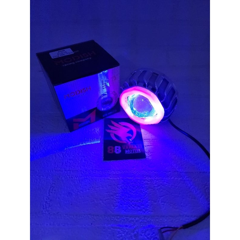 Lampu Depan Projie Besar 3.5Inch Modish Rainbow Universal