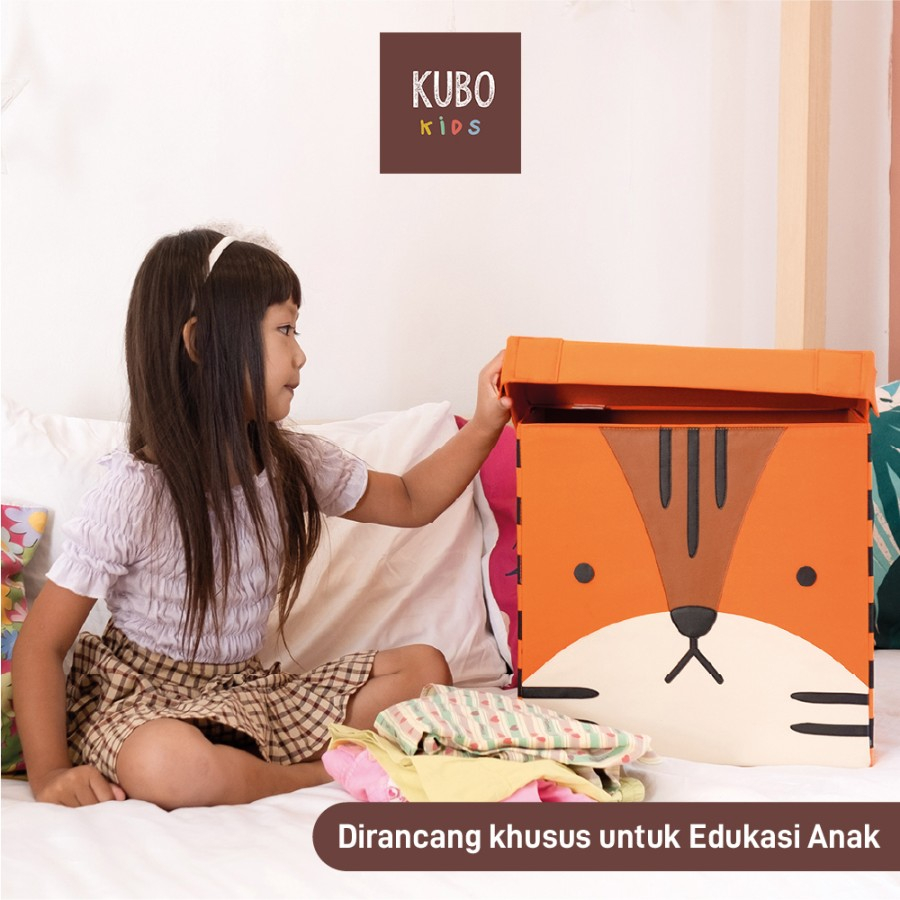 KUBO LITTLE LIMITED 27 X 27 X 27 CM Kotak Penyimpanan Karakter Hewan