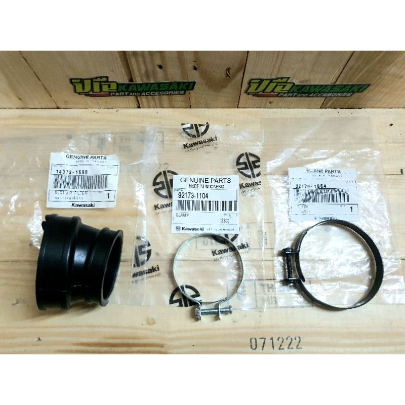 KARET KARBU DAN KLEM KARBURATOR NINJA RR OLD NEW ORIGINAL