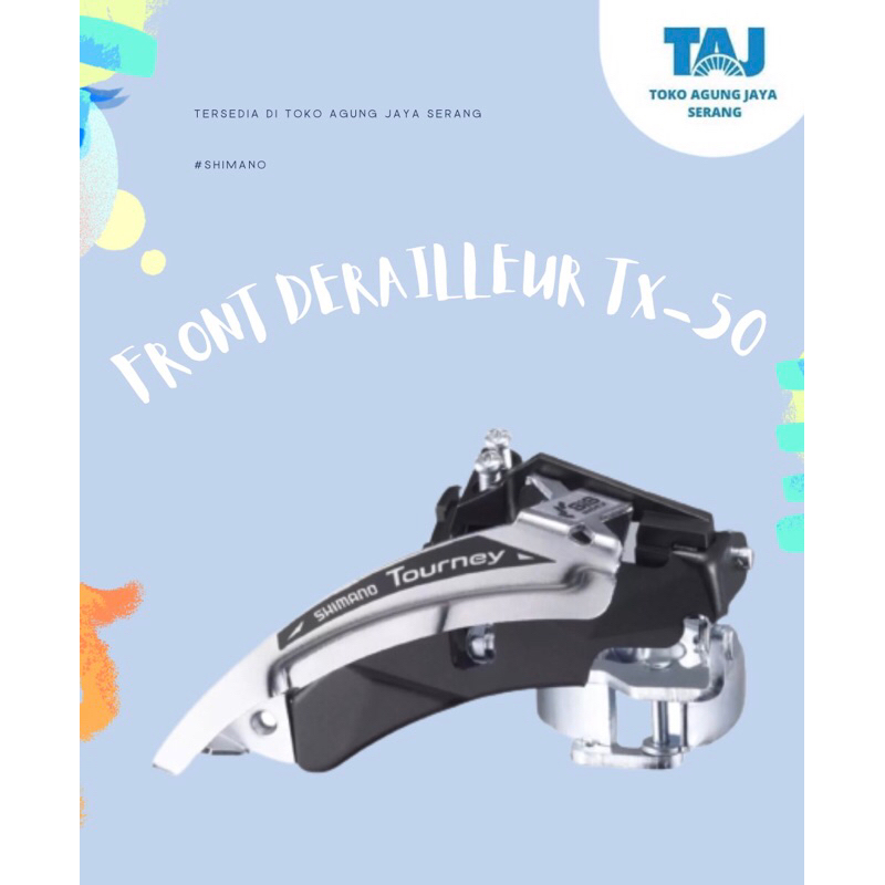 FRONT DERAILLEUR 3 SPEED OPERAN GIGI FD SHIMANO TOURNEY FD-TX50