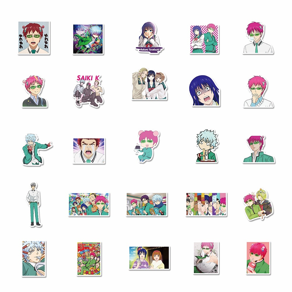 SKK001 – Sticker Stiker The Disastrous Life of Saiki K. Kusuo Anime Jepang