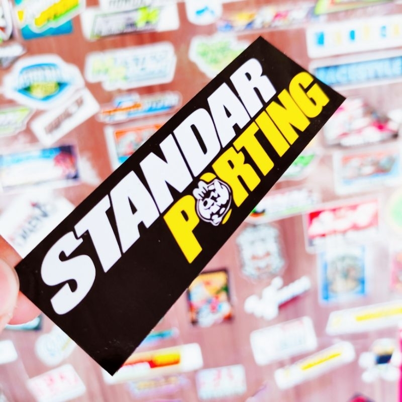 stiker standar porting