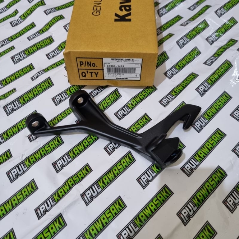 braket stay footstep belakang kiri new ninja 250 fi ori