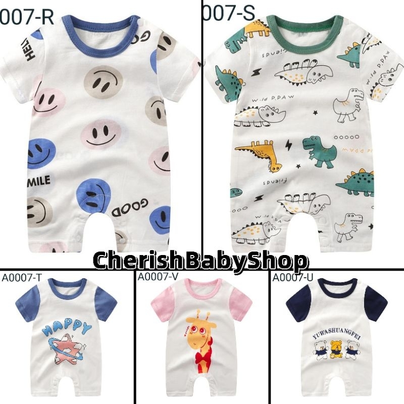 Jumper Bayi Import Usia 0 Bulan - 15 Bulan Bahan Halus /Jumpsuit Baby Karakter Lucu