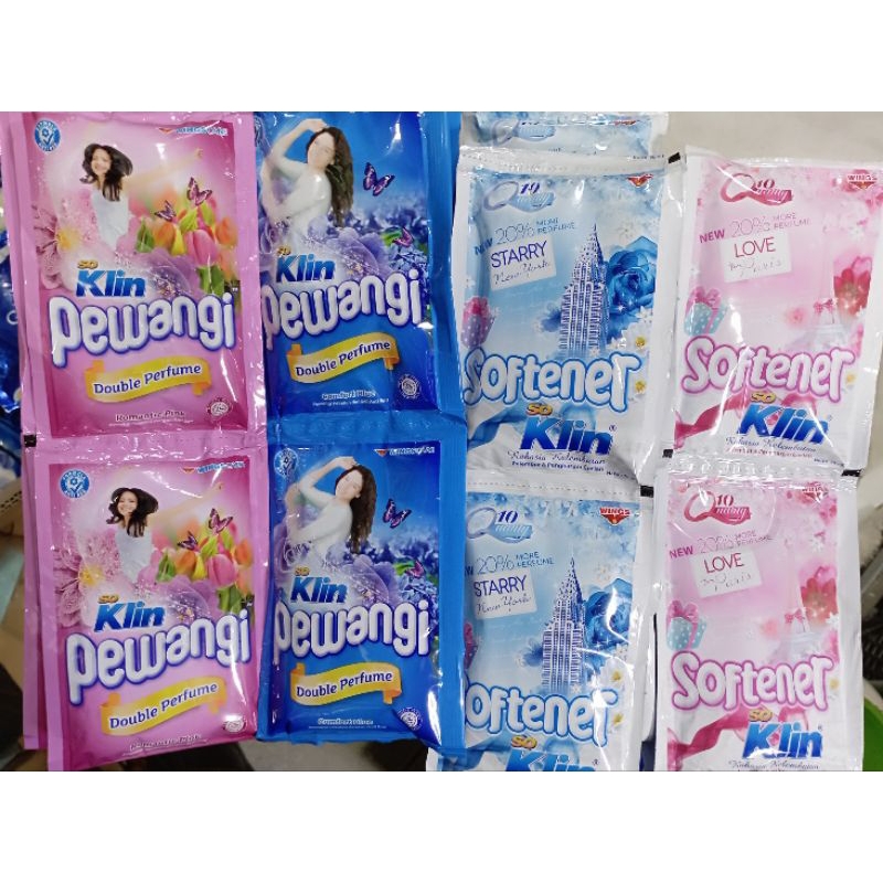 1 dus so Klin pewangi  pakaian softener  ukuran jumbo isi 48 sachet