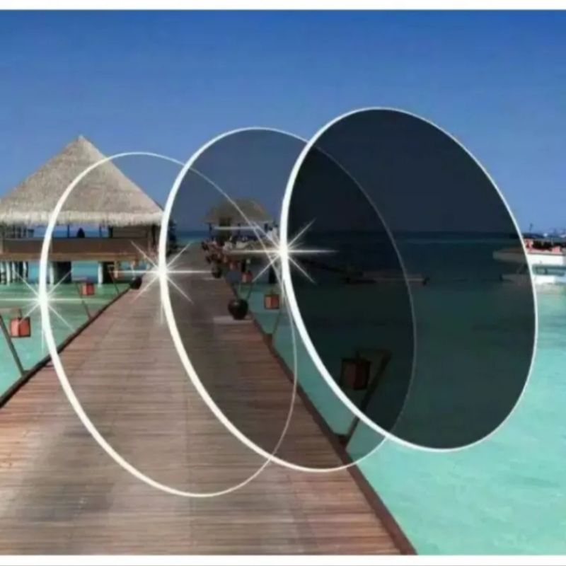 DOMAS LENSA KACAMATA MINUS / NORMAL / SCYILINDRIS BLUE CROMIC FHOTOCROMIC BLUE RAY