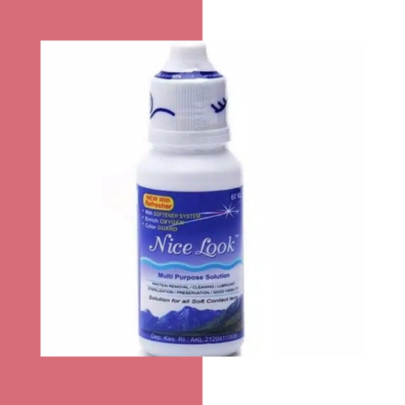 NICE LOOK PEMBERSIH SOFTLENS 60ML — Nice look air softlens / Nicelook