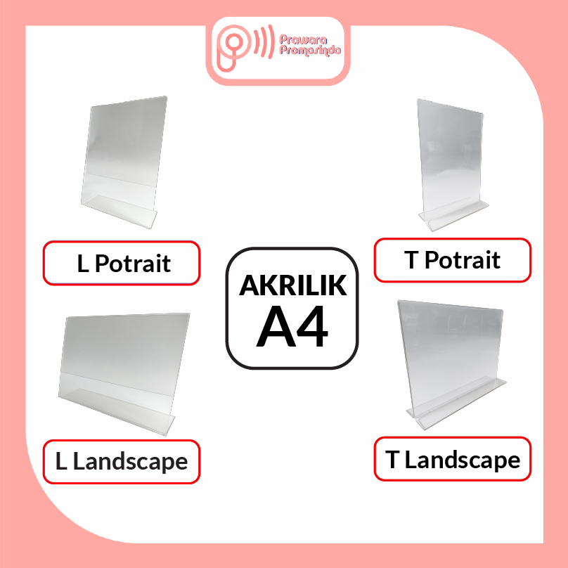 

Akrilik A4 / Tent Holder A4 / Tent Card A4 / Akrilik Display A4