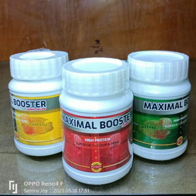 Pelet Louhan 300gr Premium Spirulina , Caropil Pink & Yellow / Pakan Ikan Louhan & Predator