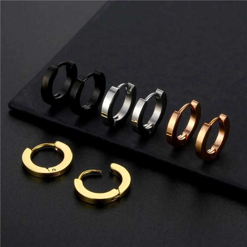 Anting hoop titanium anti karat harga grosir bisa cod