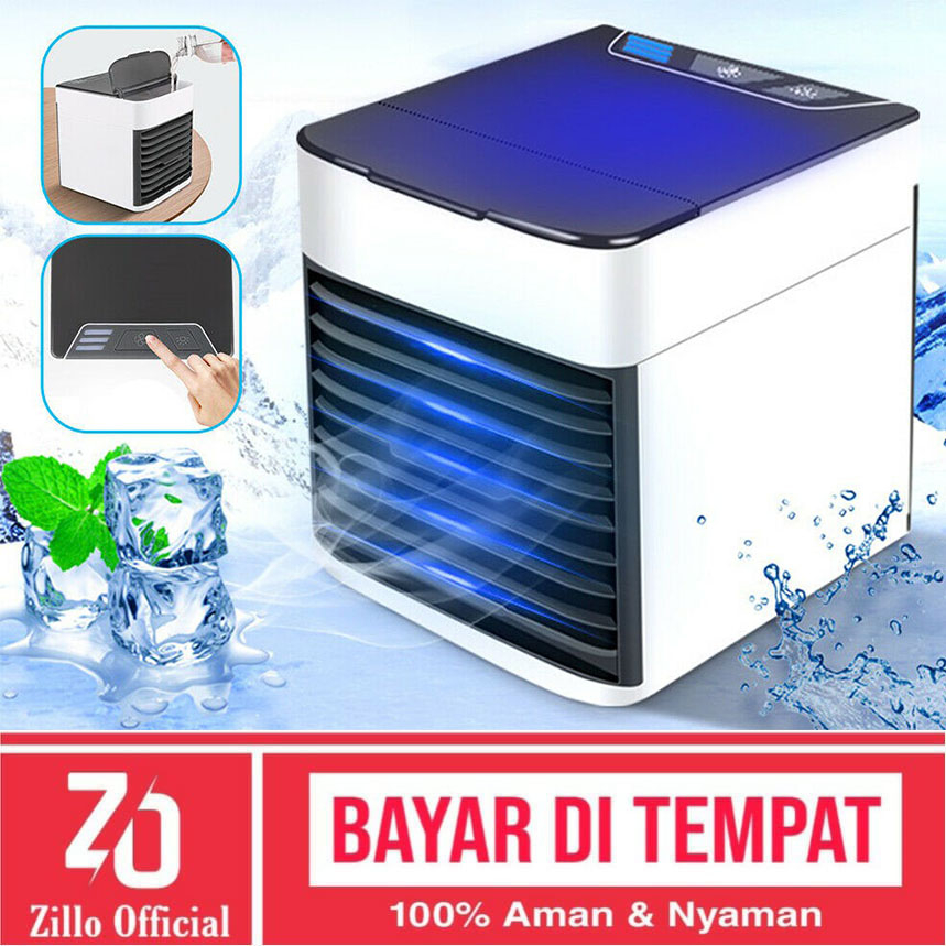 ZILLO Kipas Penyejuk AC MINI Pendingin Udara Ruangan Air Cooler Portable Arctic Air Ultra Fan Mini Es Batu Dan Air Dingin