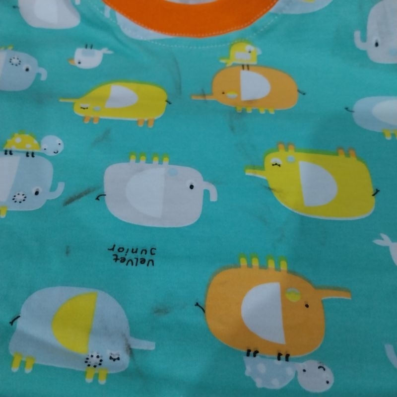 Setelan motif baju tidur anak rijek