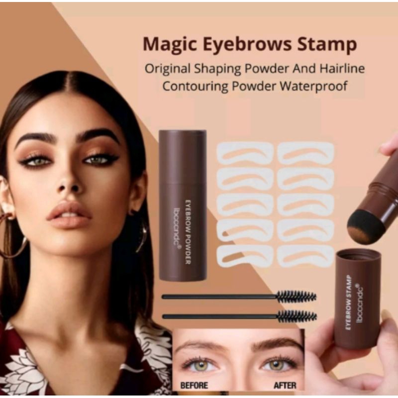 ORIGINAL FEALI Eyebrow Powder Cetakan AlisShaping Eyebrow Stamp Alis Stempel Alis Instan Hairline An