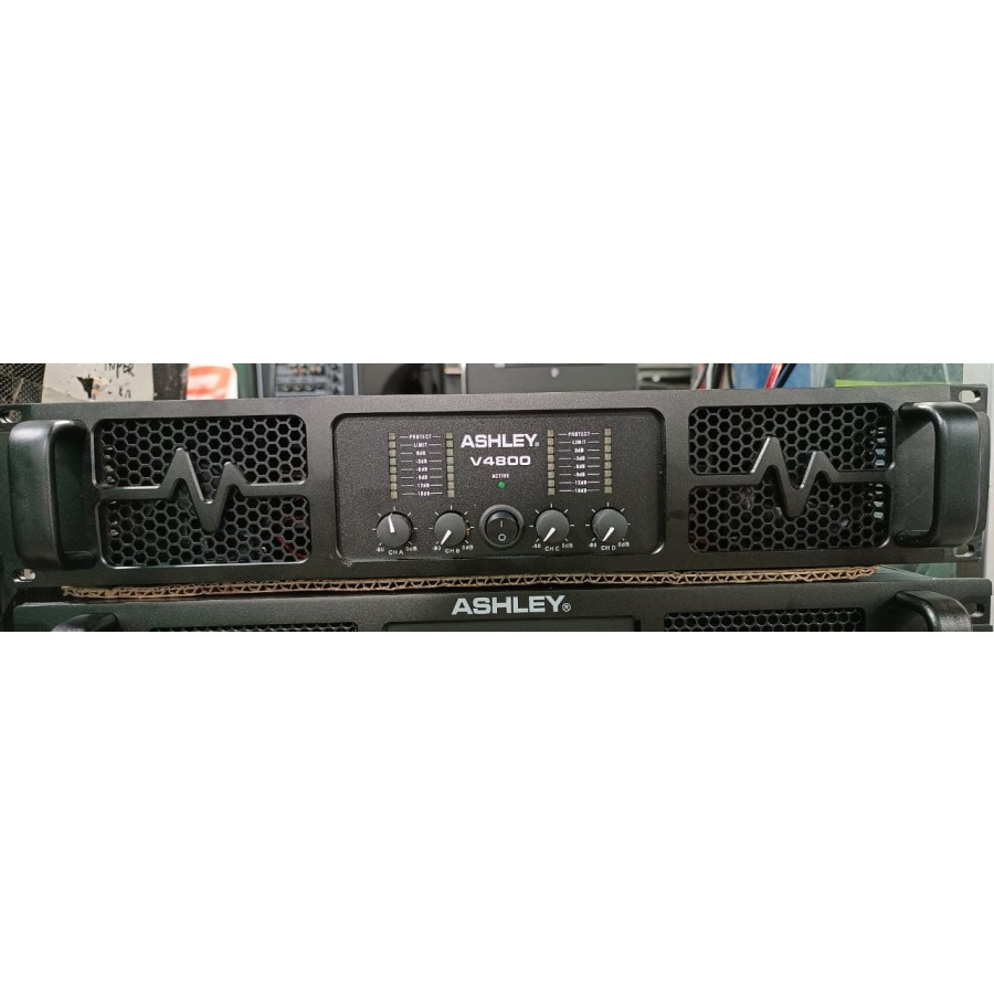 4 Channel POWER Ampli Amplifier ASHLEY V4800 ORIGINAL 3200 watt