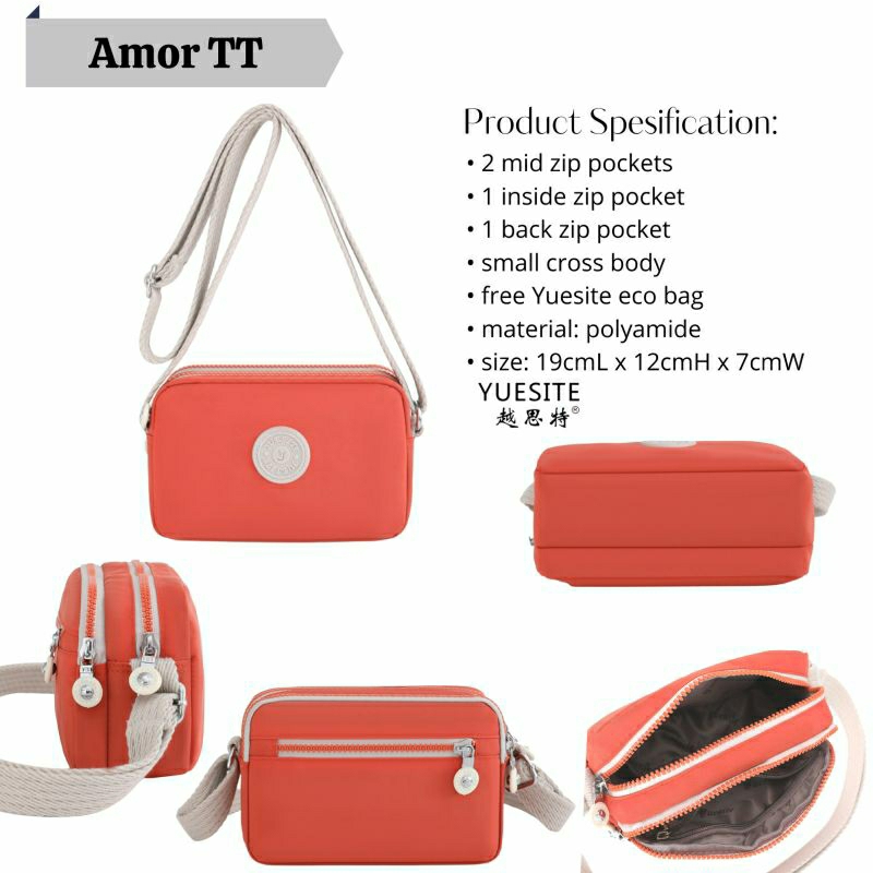 YUESITE AMOR TT TAS SELEMPANG KECIL SIMPLE KOREA STYLE SMALL SLINGBAG