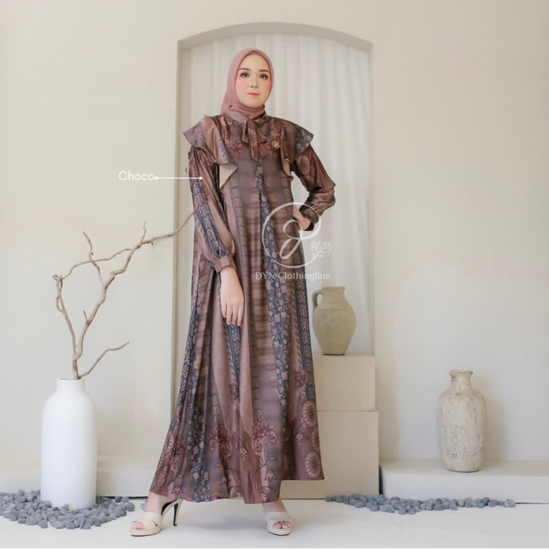 Bahan Kain Silk Mayra / bahan gamis seragam / kain meteran murah