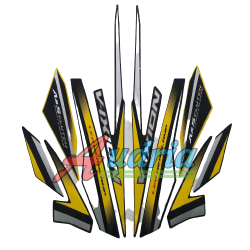 Striping Stiker Motor Yamaha Vixion 2018 Kuning