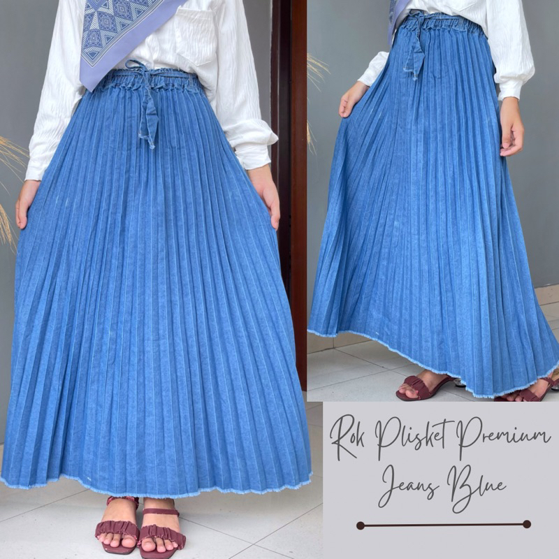 ROK PLISKET MAYUNG BAHAN PREMIUM KANCING DAN NON LANCING