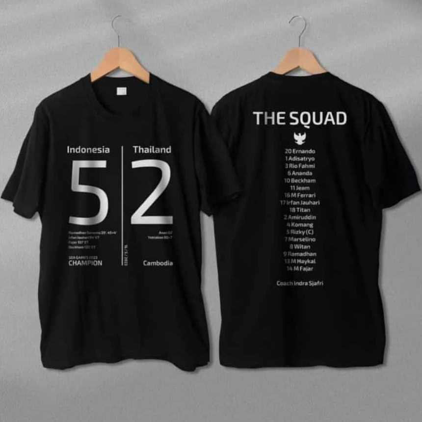 Kaos Indonesia Juara Sea Games 2023