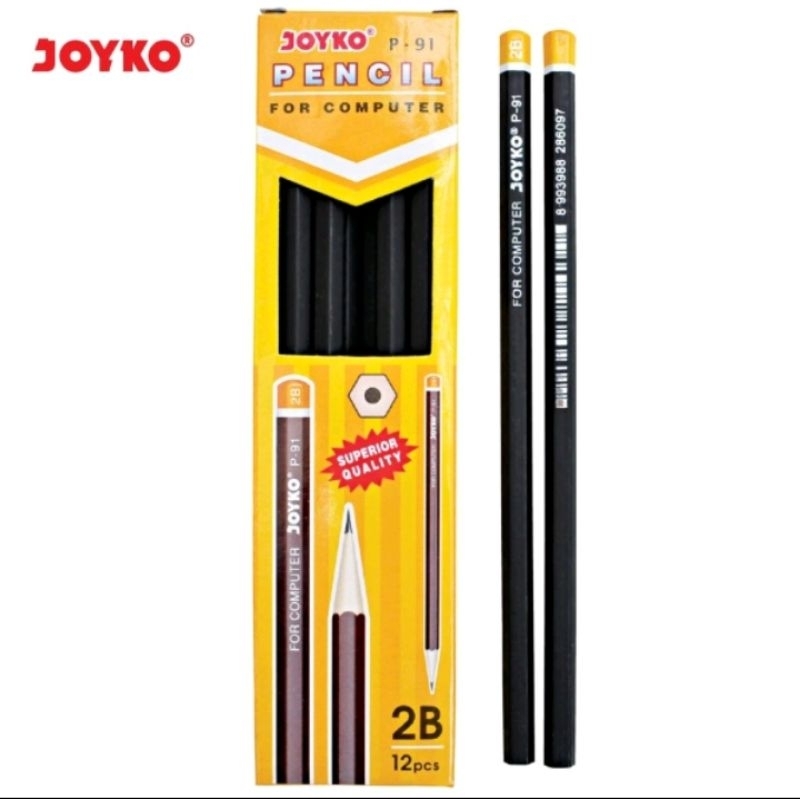 

Pensil Kayu Joyko P-91 2B Hitam Harga Per Pcs