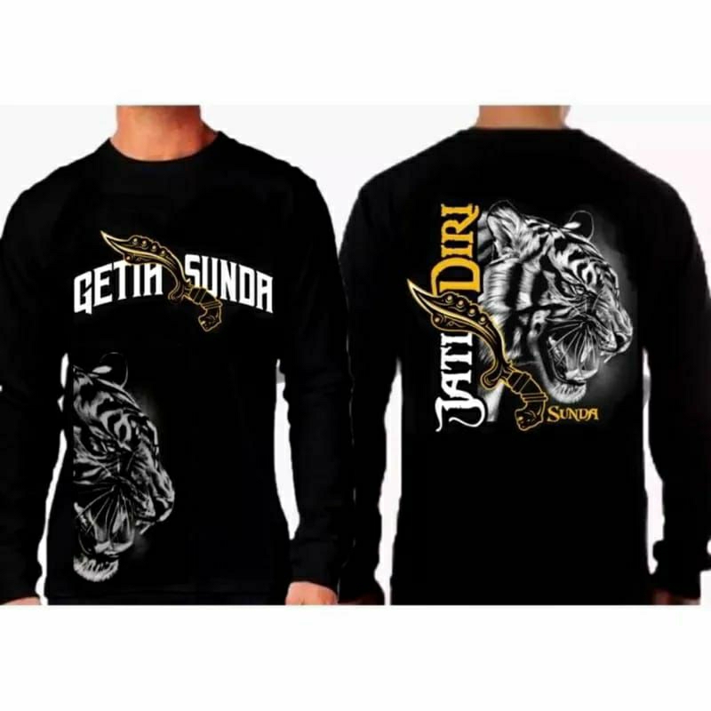Baju pria Lengan panjang/ Kaos Getih Sunda / Atasan pria Getih Sunda / Baju getih Sunda L XL XXL