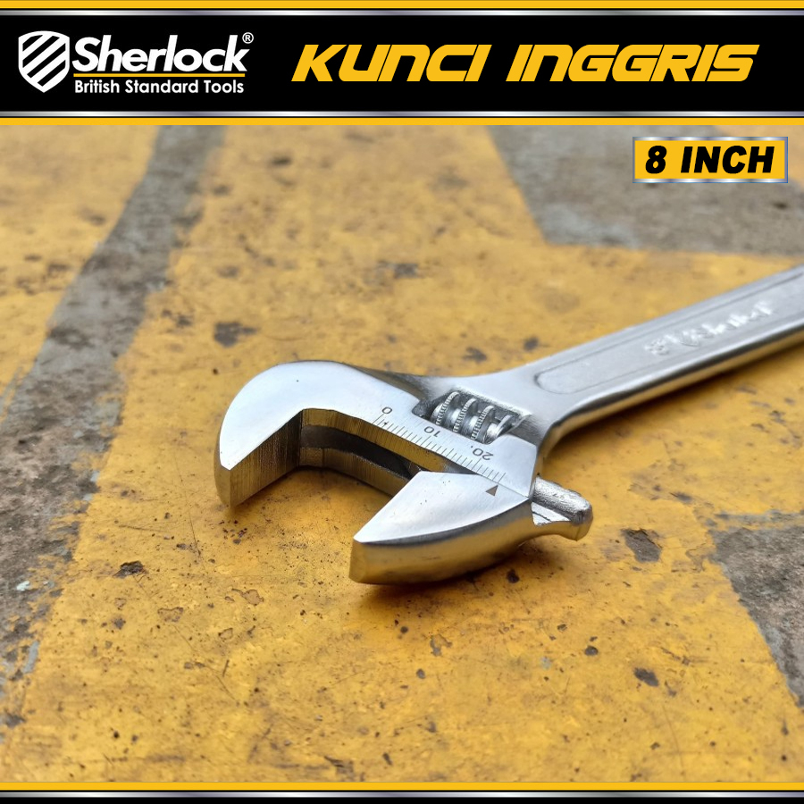 Kunci Inggris 8 inch Original Sherlock