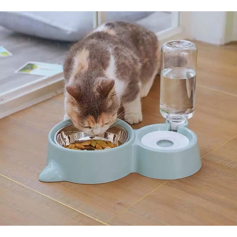 Tempat Makan Dan Minum Otomatis M01 tempat makan hewan anjing kucing