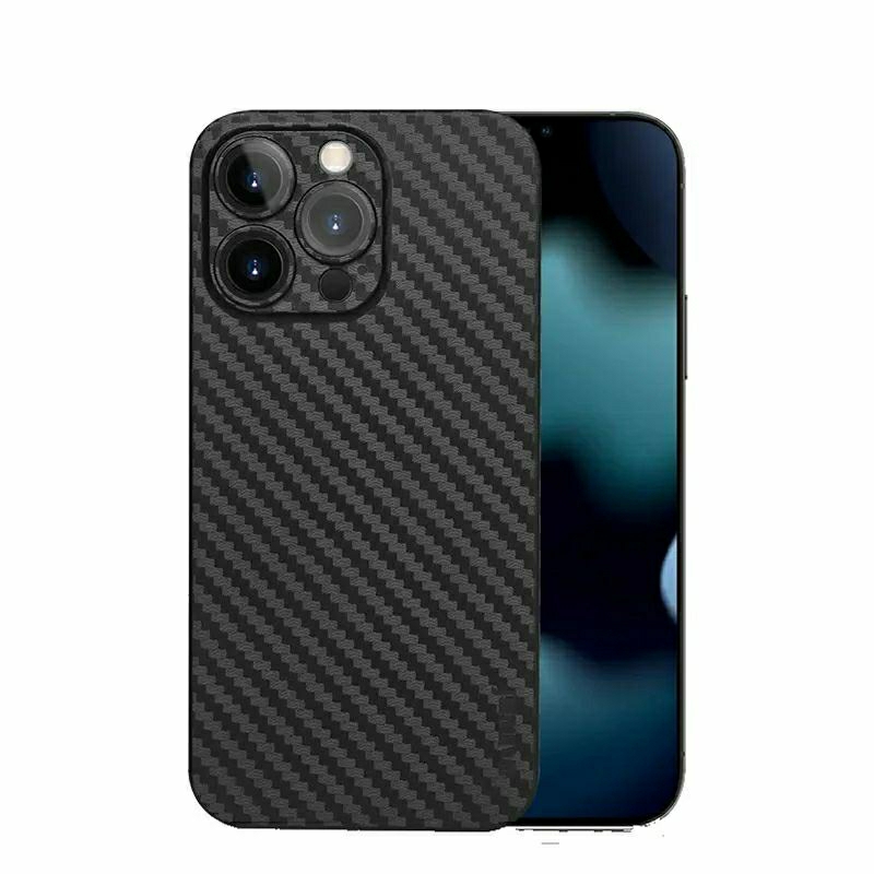 Skin Carbon Fiber 3D Black Iphone 6 7 8 X XS XR 11 12 13 14 Mini Plus Pro Max