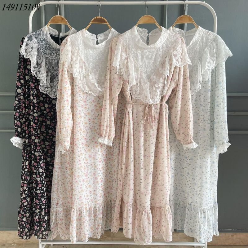 Long Tunik/Dress Renda Burklat BKK Bangkok Ceruty Import 14911510 PREMIUM