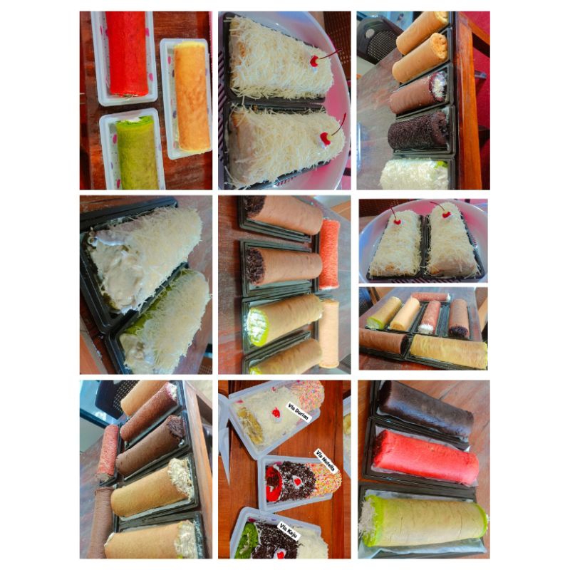 

Roll Cake Premium (Pandan, Original, Coklat, Red velvet) rasa bisa request Cek Heppy